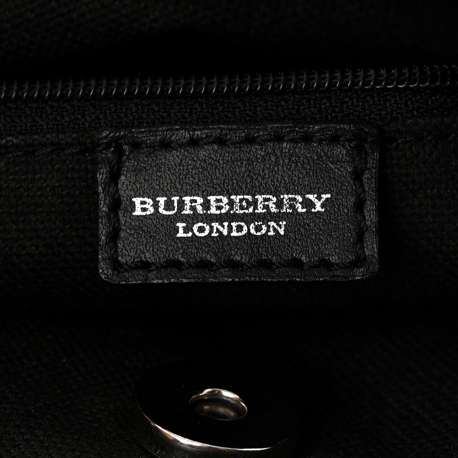 Burberry House Check Studded Tote Black 6 of 10