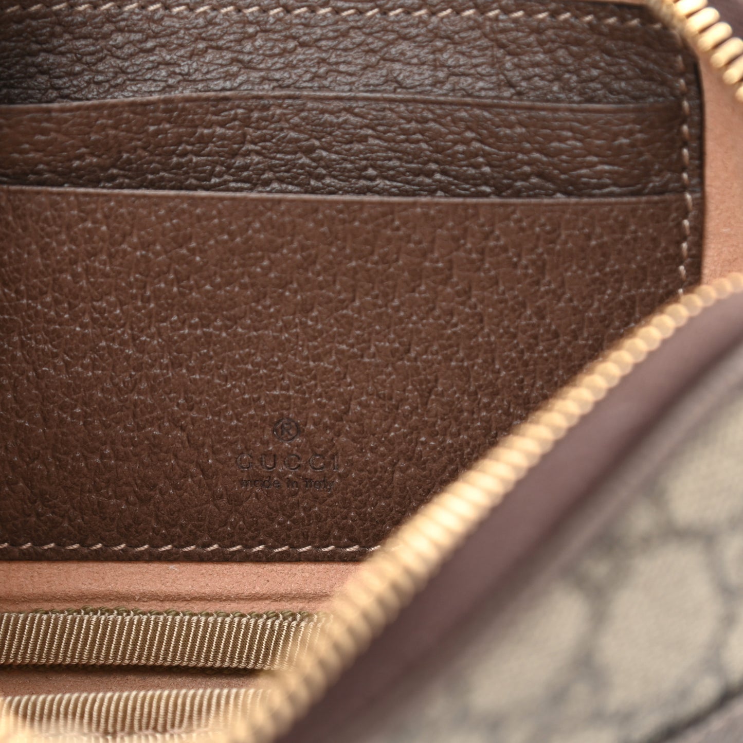 GG Supreme Monogram Ophidia Belted iPhone Case 75 30 Dark Brown