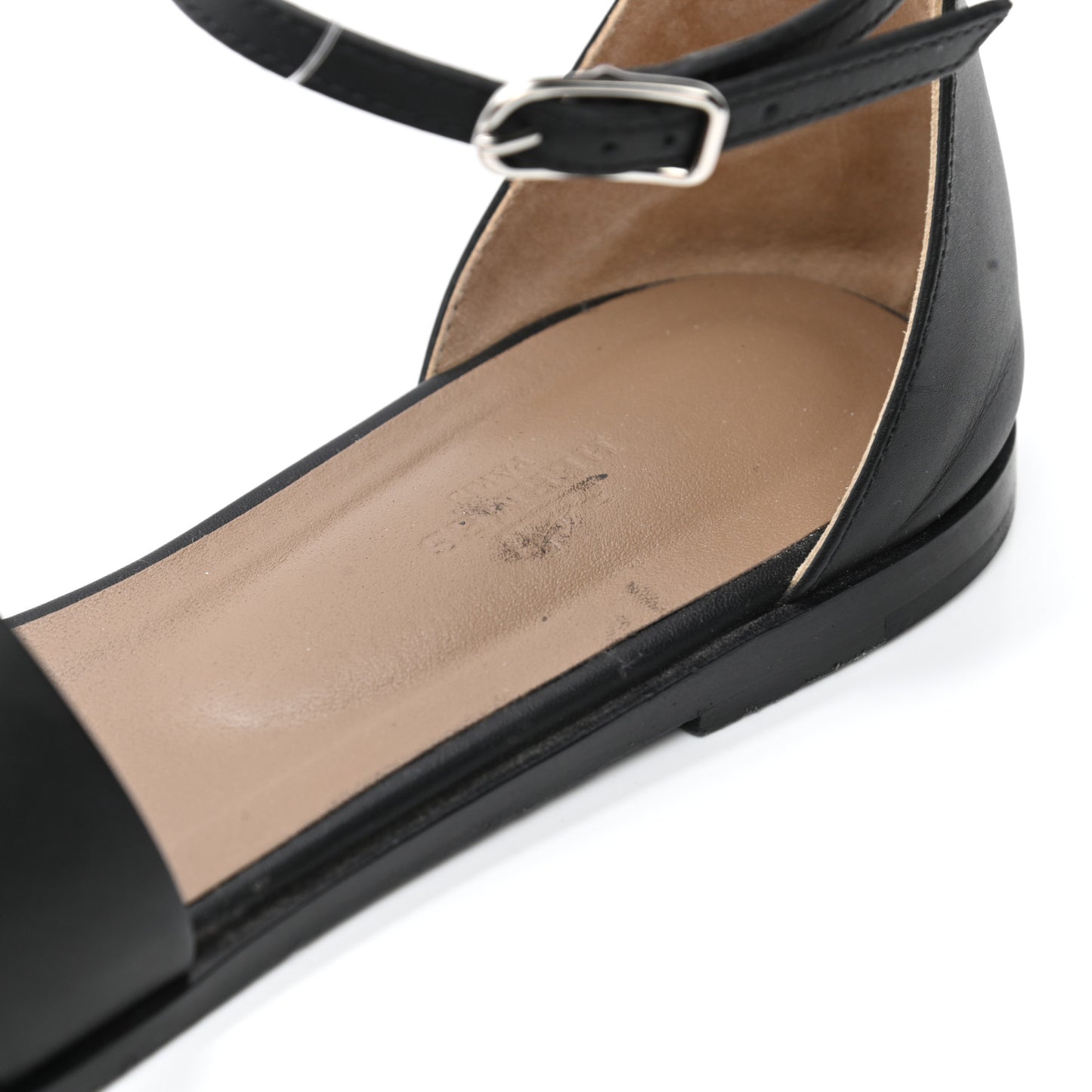 Calfskin Santorini Sandals 41 Black