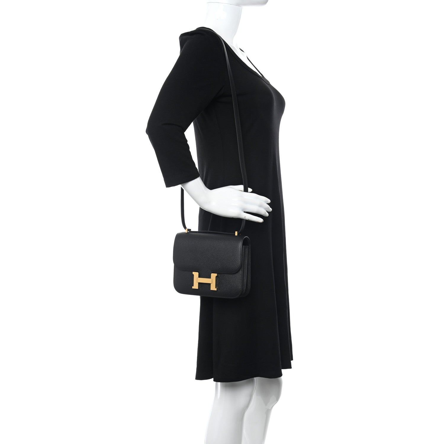Hermes Epsom Constance 18 Black 2 of 11