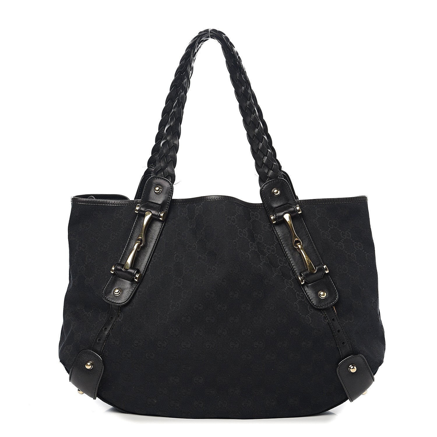 Gucci Monogram Medium Pelham Shoulder Bag Black 1 of 13