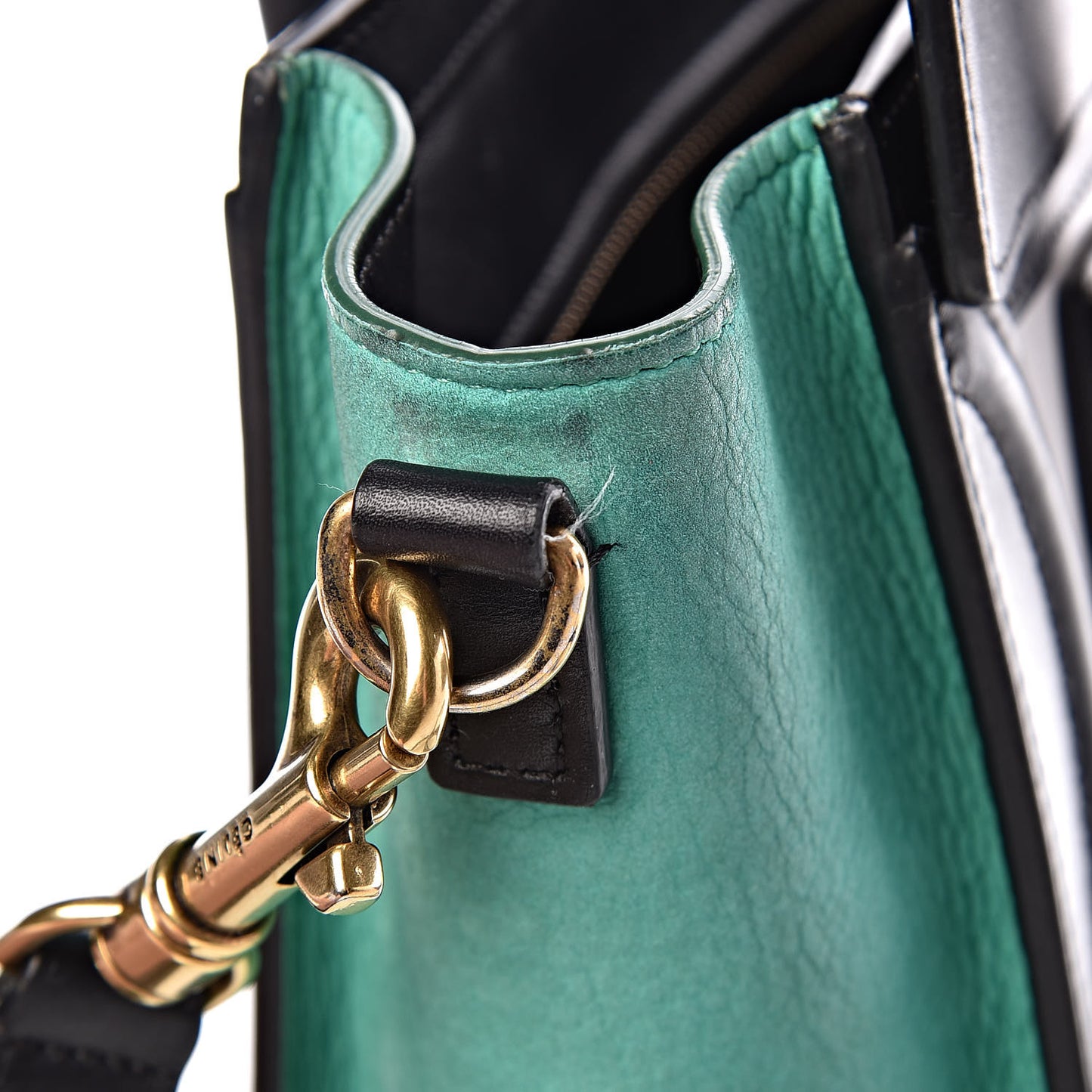 Smooth Calfskin Nubuck Nano Tri-Color Luggage Palm