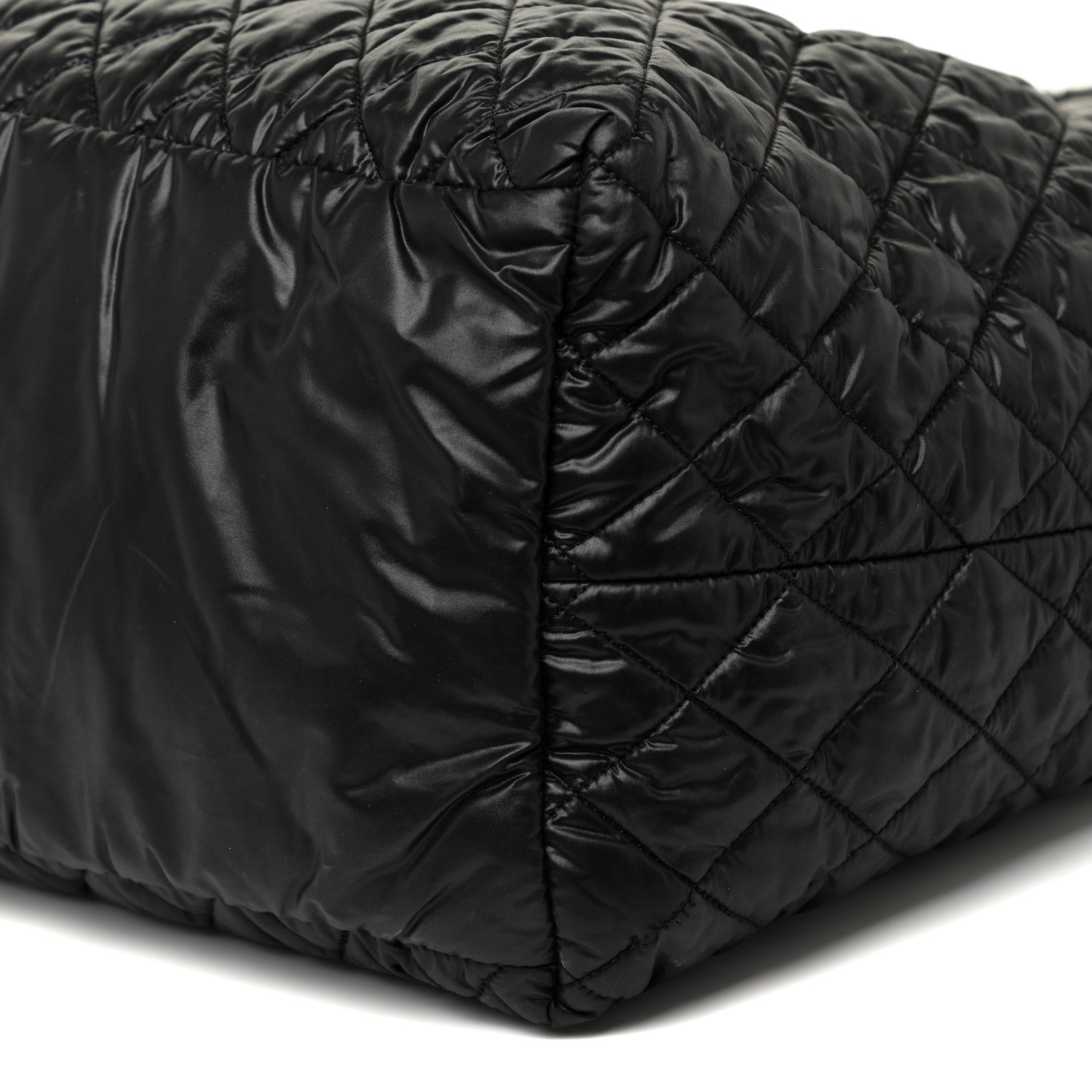 Chanel Nylon Quilted Large Coco Cocoon Tote Black 10 of 12