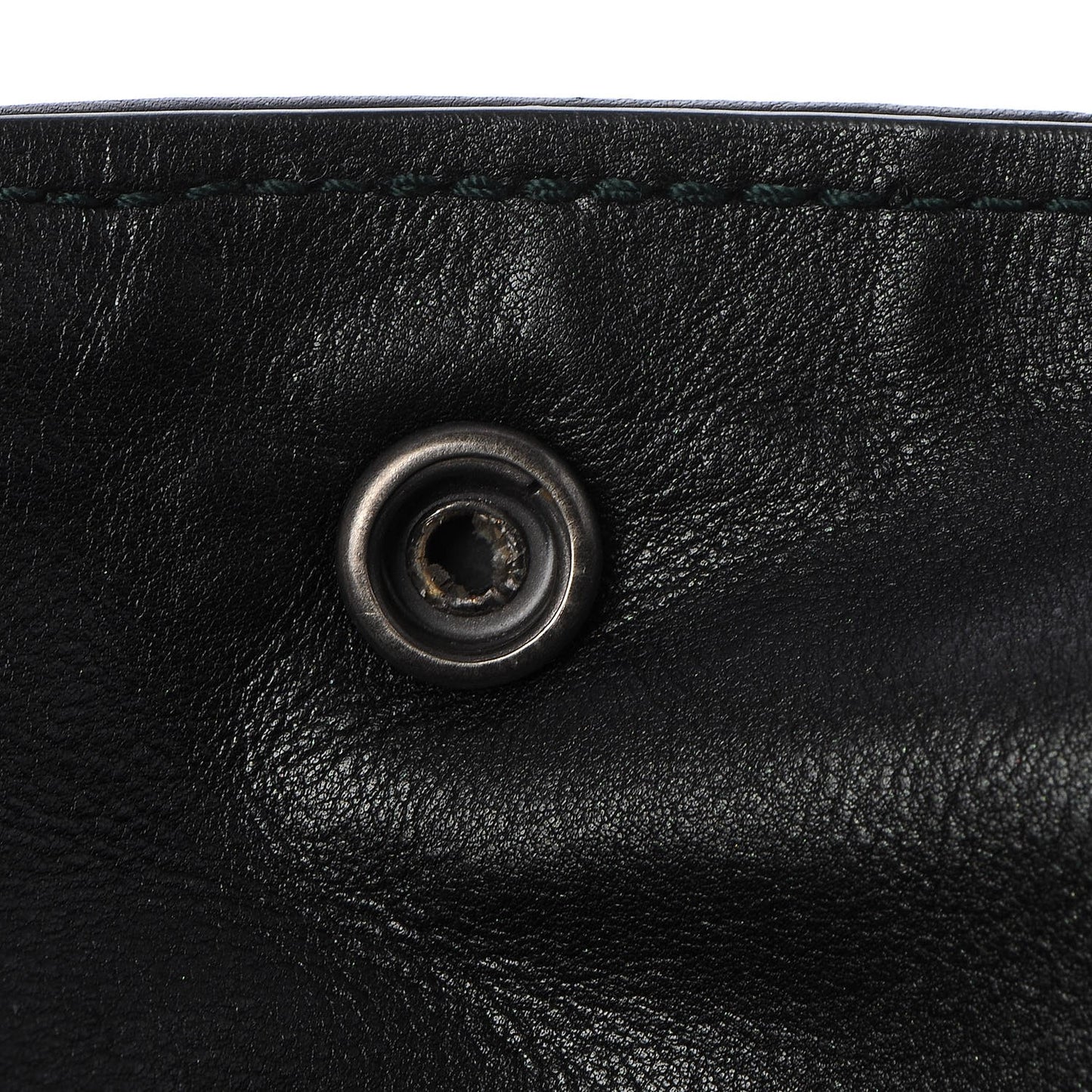Iridescent Light Calf Maxi Scarabee Convertible Bag Dark Green
