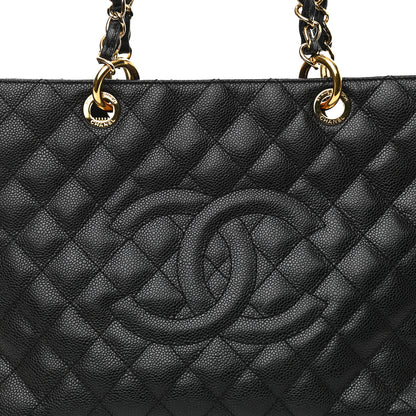 Chanel Caviar Quilted Grand Shopping Tote GST Black 8 of 10