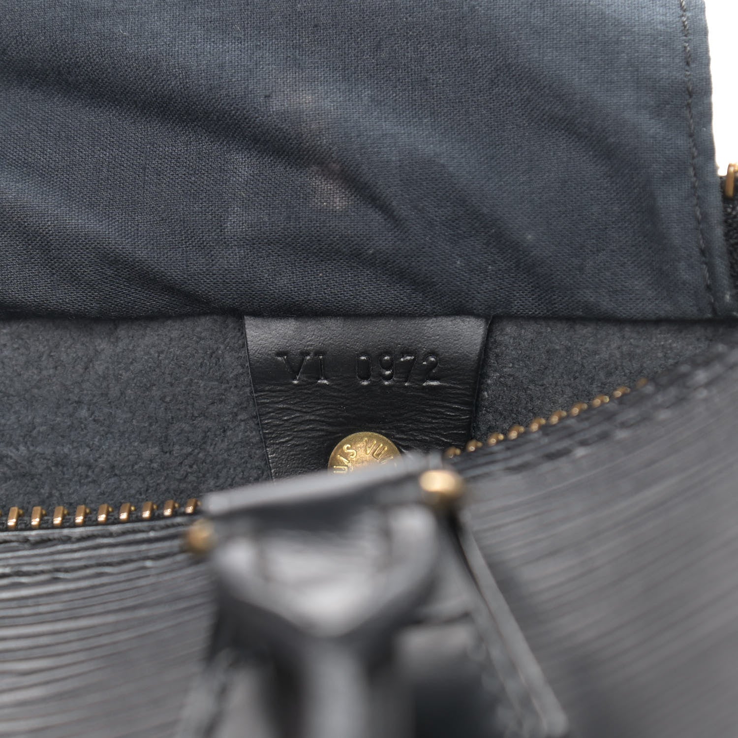 Louis Vuitton Epi Speedy 25 Black 7 of 12