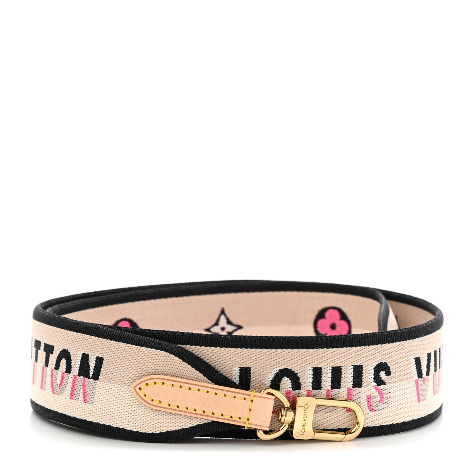 Louis Vuitton Jacquard Speedy Bandouliere 20 Shoulder Strap Black 1 of 3