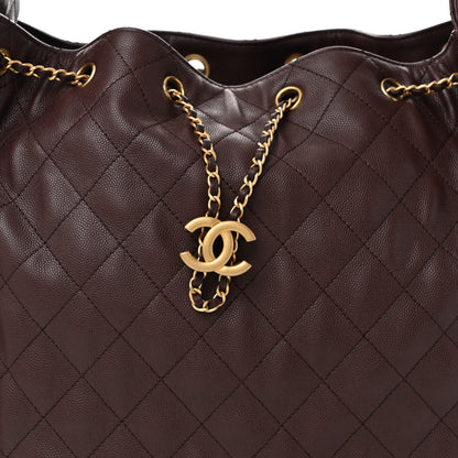 Chanel Caviar Quilted Medium Chanel 25 Handbag Dark Brown 9 of 11