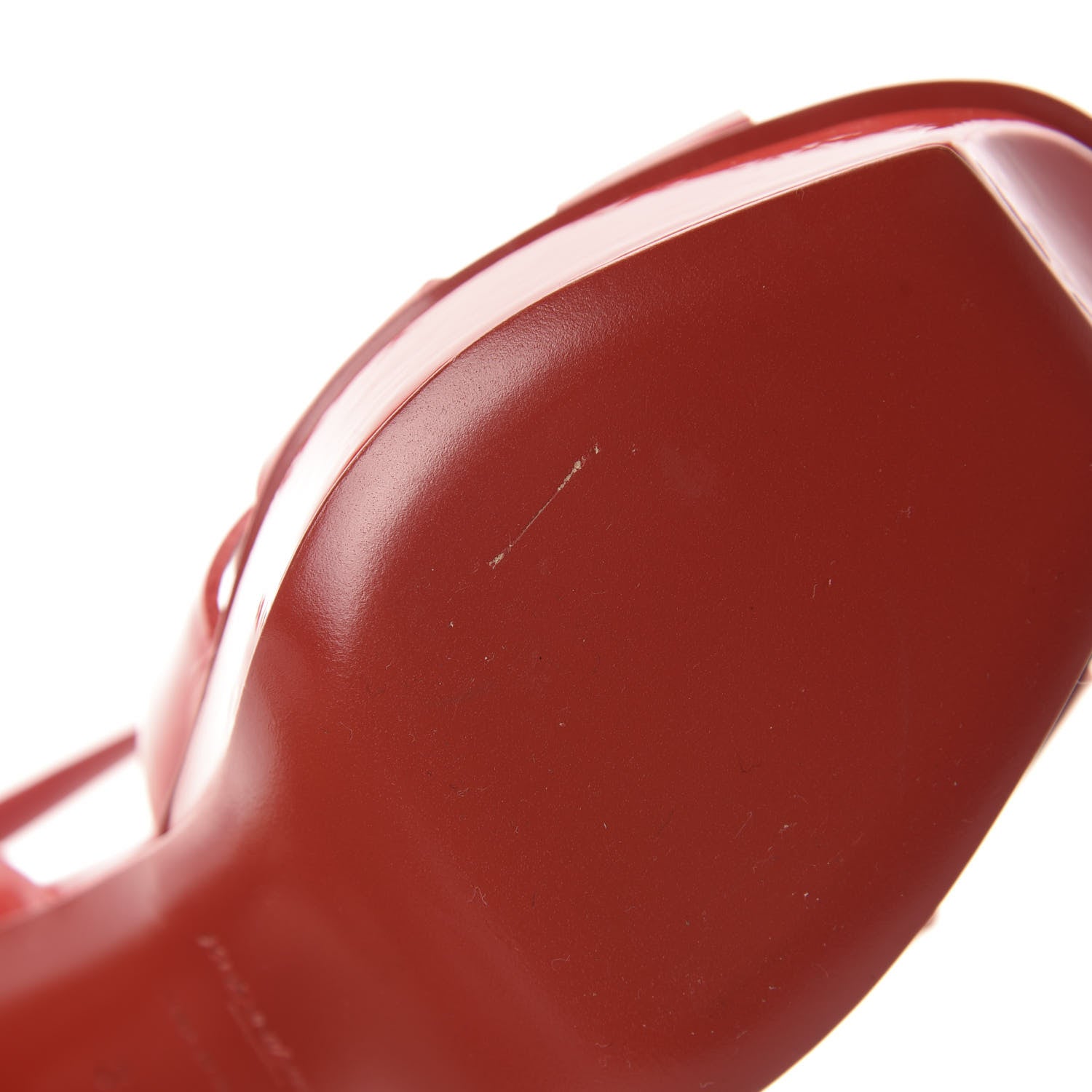 Saint Laurent Patent Tribute 75 Platform Sandals 37 Red 15 of 17