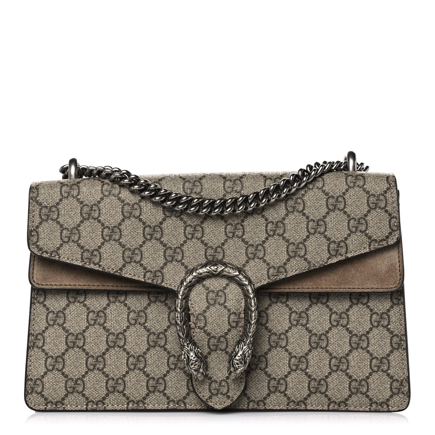GG Supreme Monogram Small Dionysus Shoulder Bag Taupe