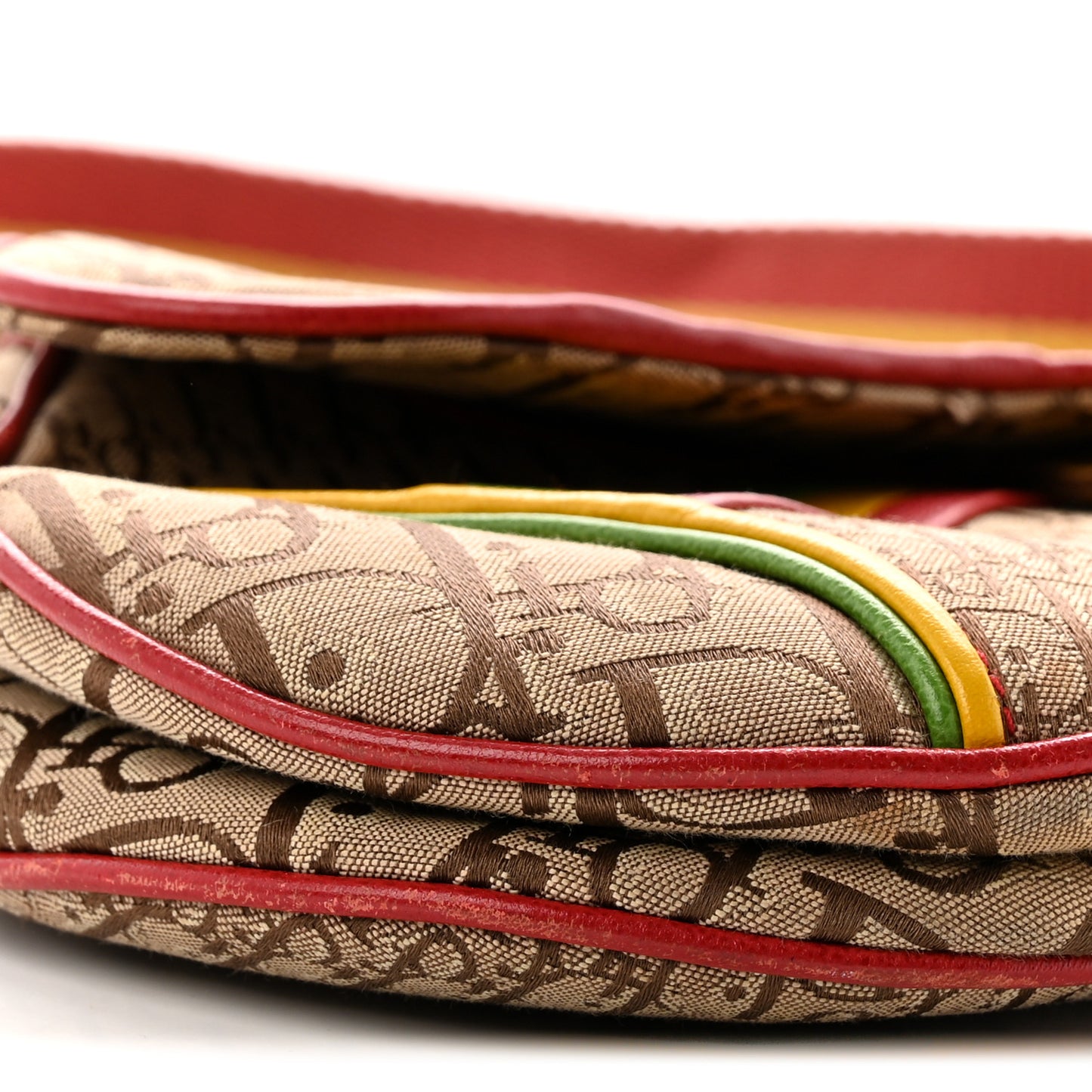 Monogram Rasta Saddle Bag Beige