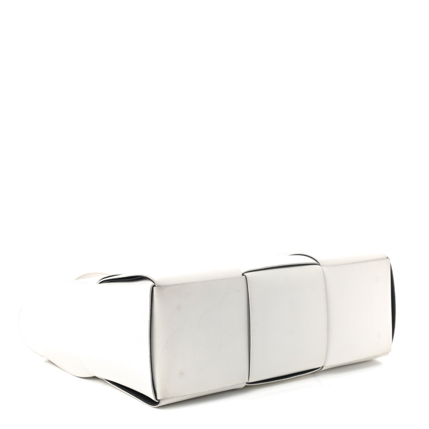 Nappa Maxi Intrecciato Medium Arco Tote White Black