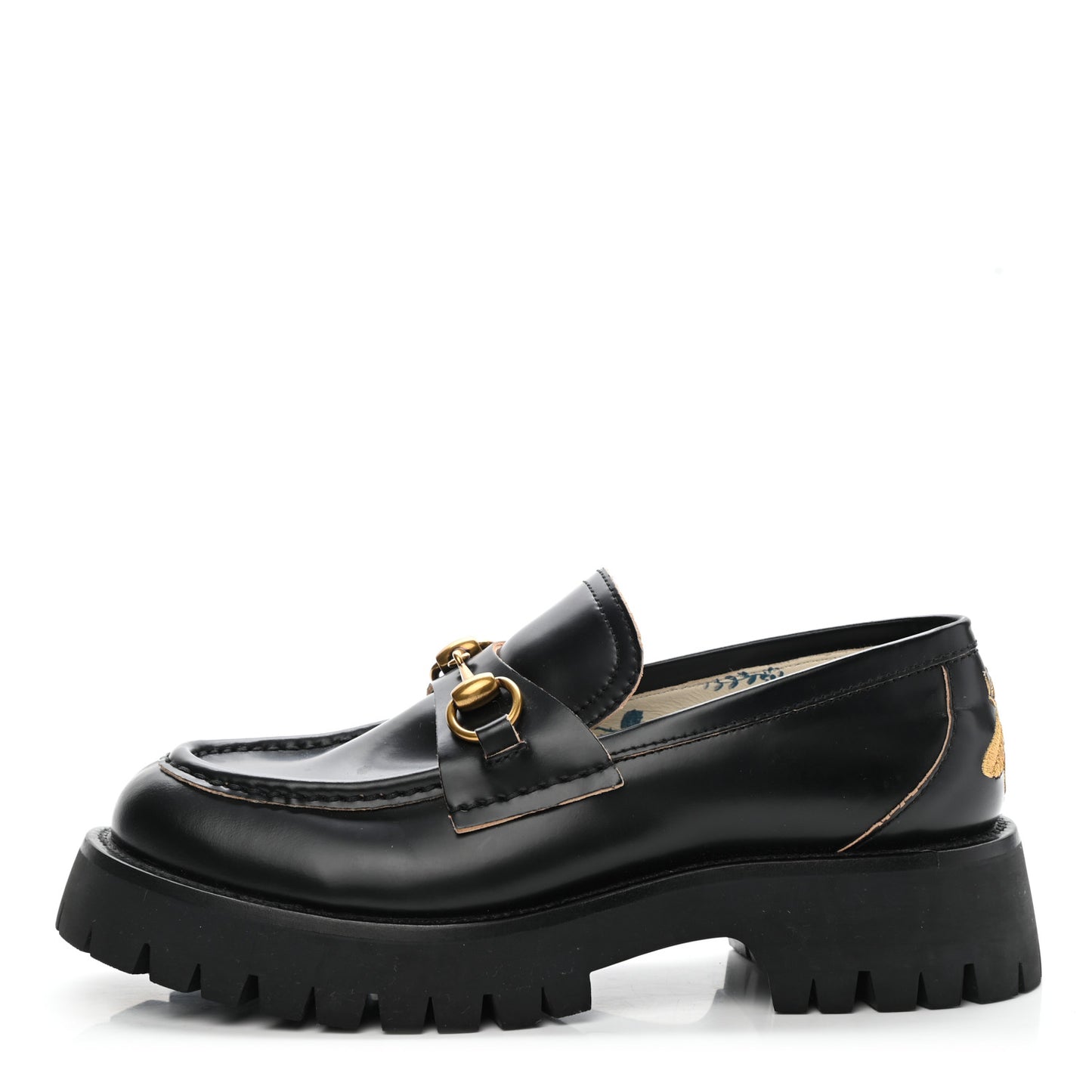 Cordovan Lux Womens Harald Horsebit 25mm Platform Loafers 38 Black