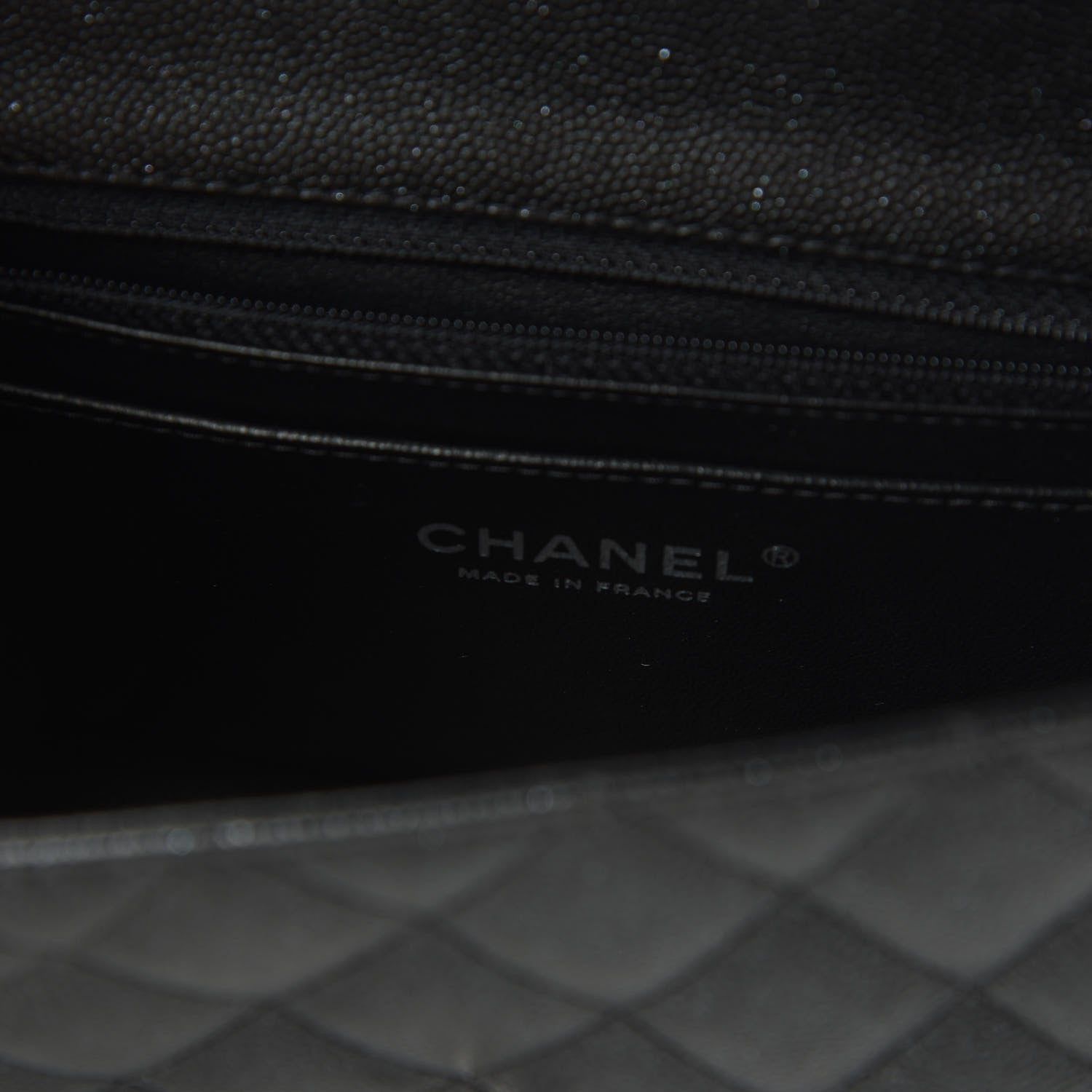 Chanel Iridescent Caviar Quilted Mini Rectangular Flap Black 8 of 11
