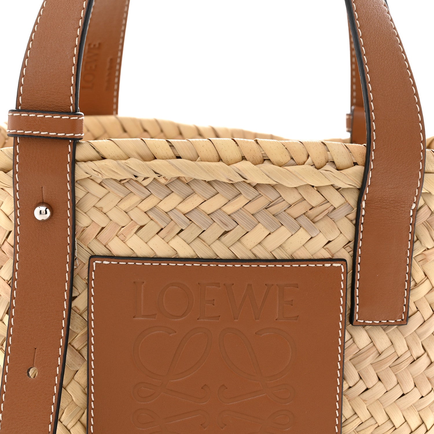 Loewe Raffia Small Basket Tote Bag Natural Tan 1914571 – FASHIONPHILE