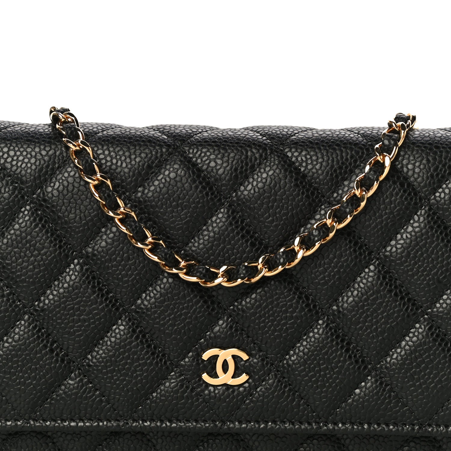 Chanel Caviar Quilted Wallet On Chain WOC Black 9 of 14