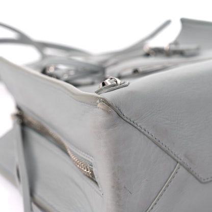 Balenciaga Calfskin Papier Mini A4 Zip Around Tote Gris Glace 7 of 12