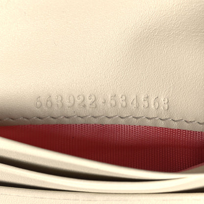Gucci GG Supreme Monogram Les Pommes Card Case Wallet Beige Multicolor Mystic White 8 of 9