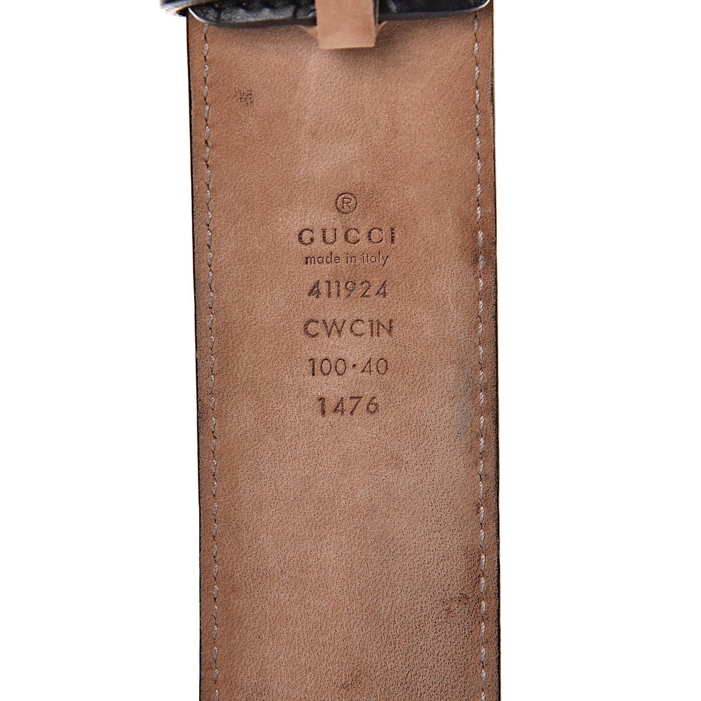 Guccissima Signature Interlocking G 40mm Belt 100 40 Black