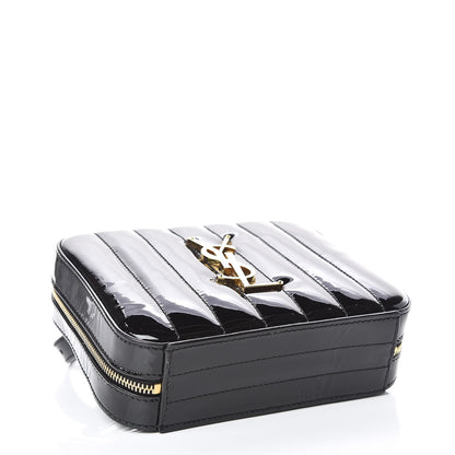 Saint Laurent Patent Matelasse Vicky Monogram Belt Bag Black 4 of 10
