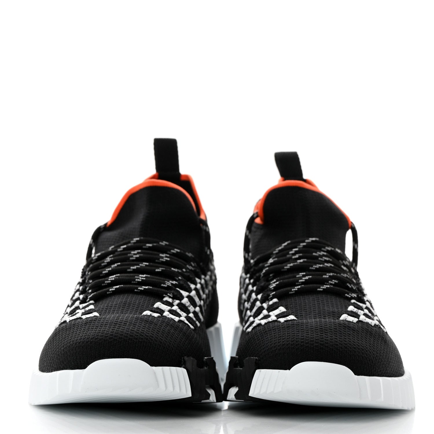 Hermes Knit Womens Flex Bolduc Sneakers 38 Black White 2 of 8