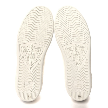 Gucci Calfskin Miro Soft Snakeskin Womens Ace Sneakers 36.5 White 5 of 9