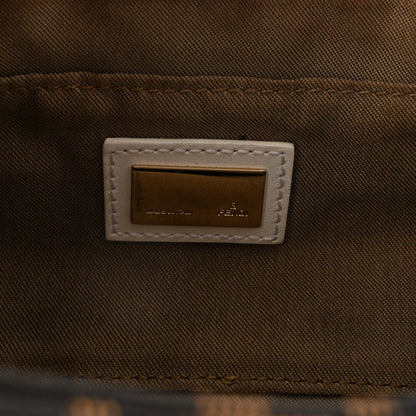Fendi Zucca Cuoio Lucido Small Chef Shoulder Bag Tobacco White 6 of 9