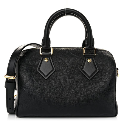 Louis Vuitton Empreinte Monogram Giant Speedy Bandouliere 20 Black 1 of 10