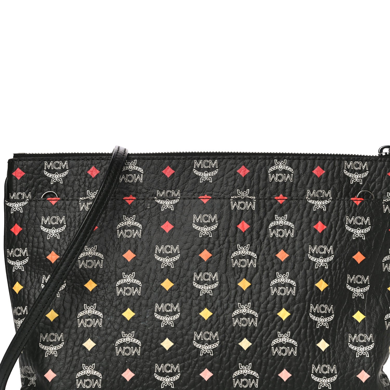 MCM Skyoptic Visetos Crossbody Pouch Spectrum Diamond Black 9 of 15