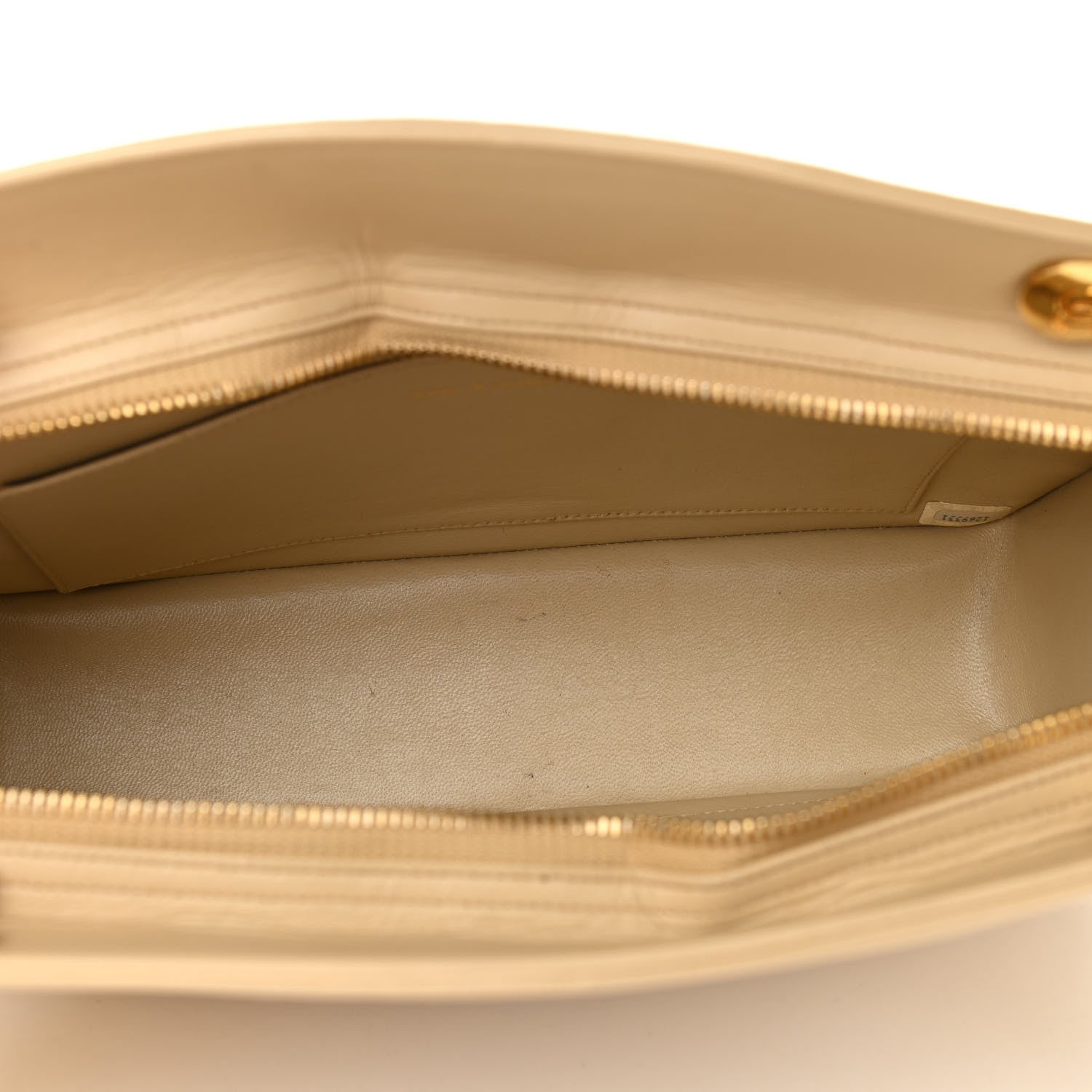 Chanel Lambskin Quilted Shoulder Bag Beige 4 of 11