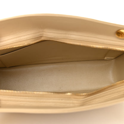 Chanel Lambskin Quilted Shoulder Bag Beige 4 of 11