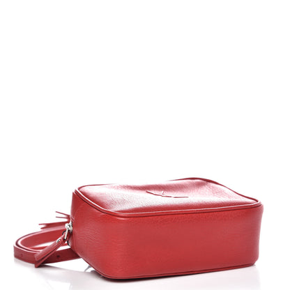 Saint Laurent Lambskin Monogram Lou Belt Bag Red 4 of 9