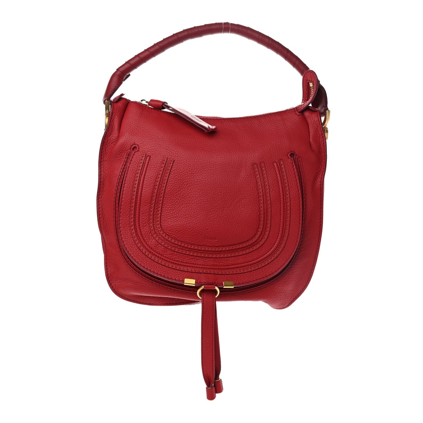 Calfskin Medium Marcie Hobo Garnet