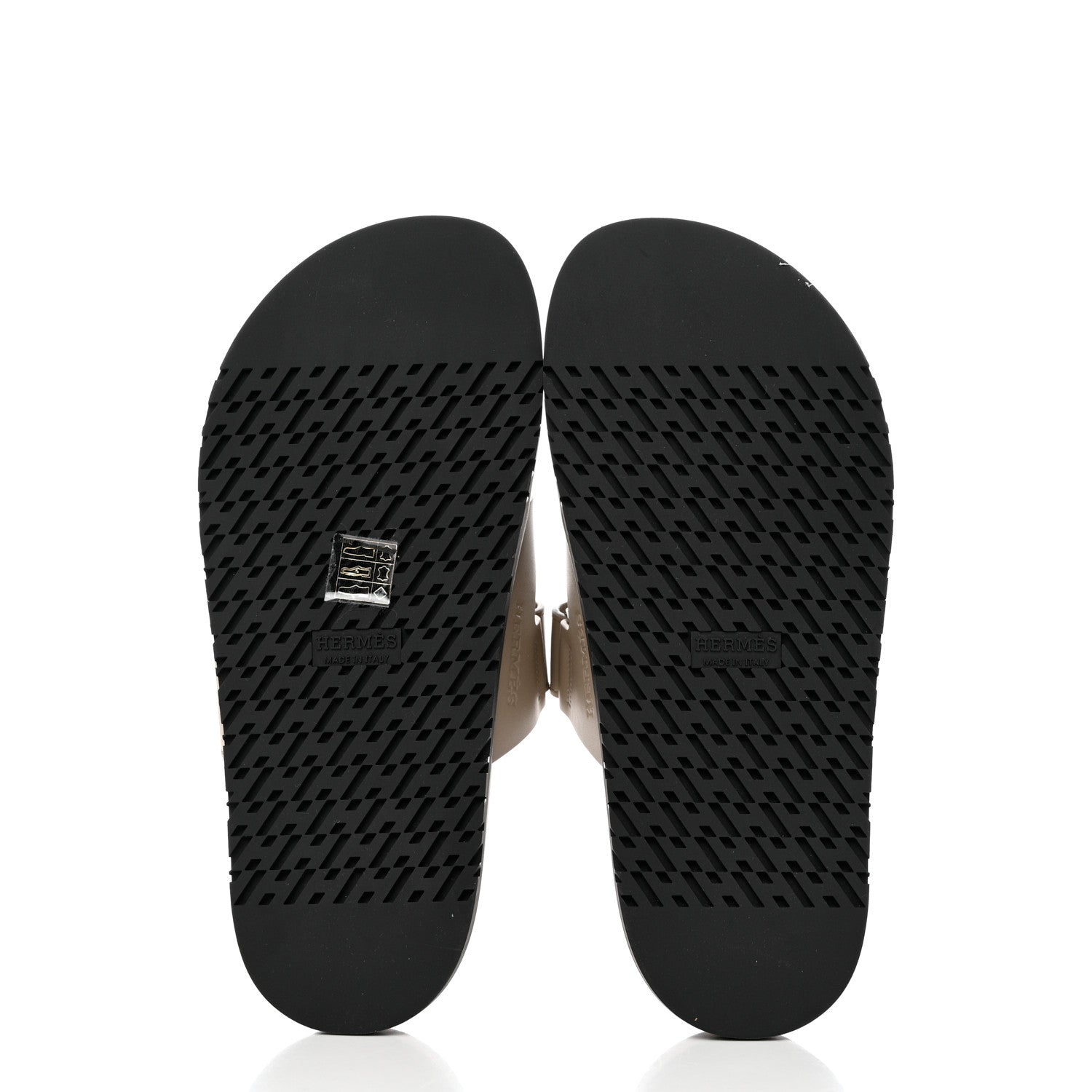 Hermes Calfskin Womens Chypre Sandals 37 Beige Mastic 5 of 9