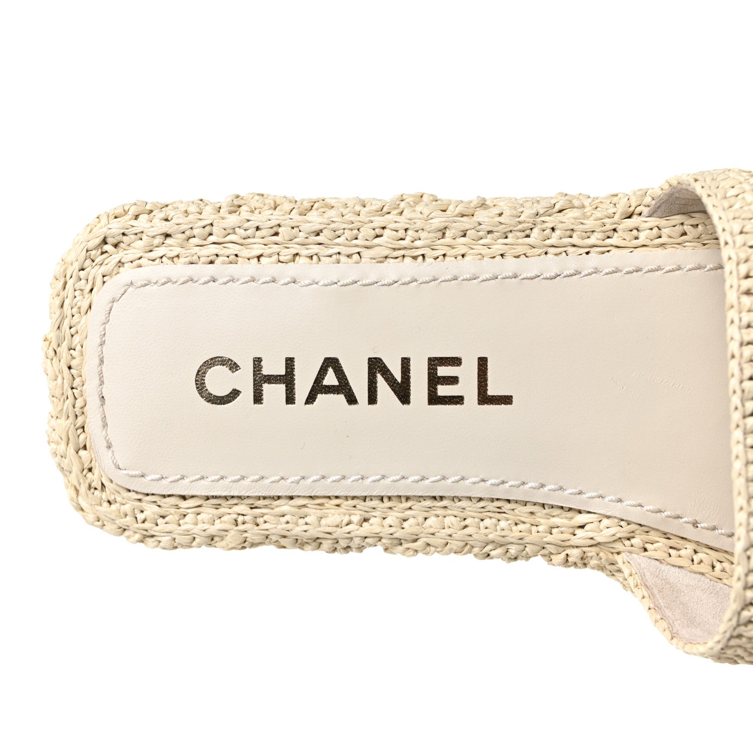 Chanel Cord Braided CC Mules 39 Light Beige 8 of 10