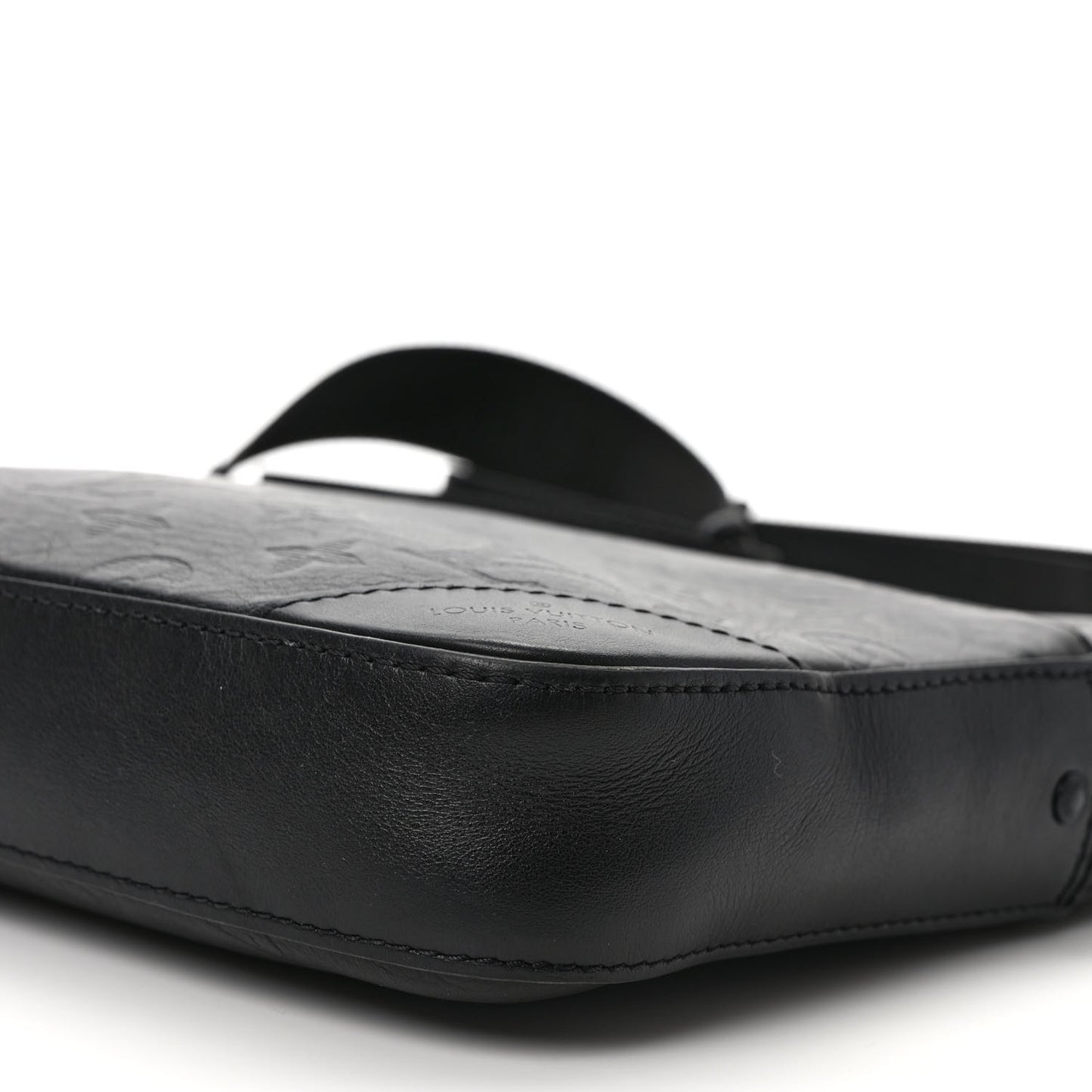 Calfskin Monogram Shadow Duo Messenger Black