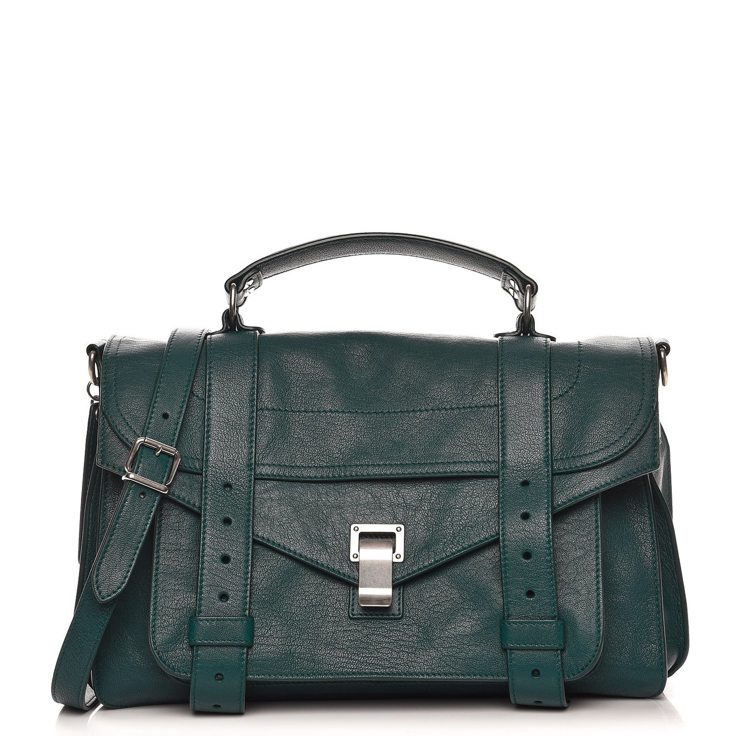 Lambskin Medium PS1 Satchel Dark Teal