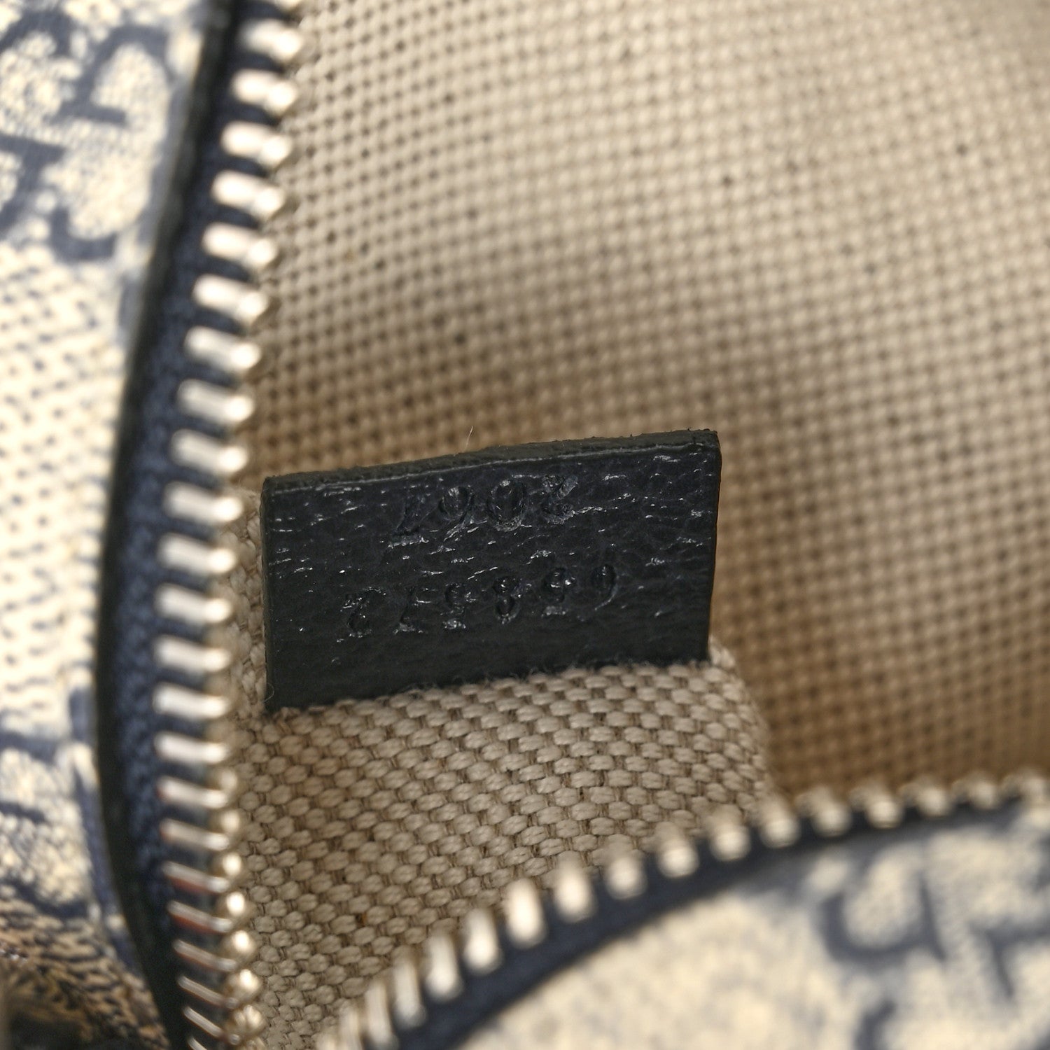 Gucci GG Supreme Monogram Textured Dollar Calfskin Mini Retro Interlocking G Shoulder Bag Beige Blue 7 of 10