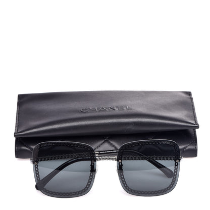 Chanel Square Removable Chain Sunglasses 4244 Grey 9 of 9