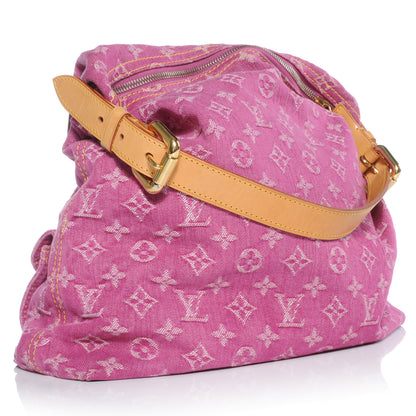 Louis Vuitton Denim Baggy GM Fuchsia 3 of 7