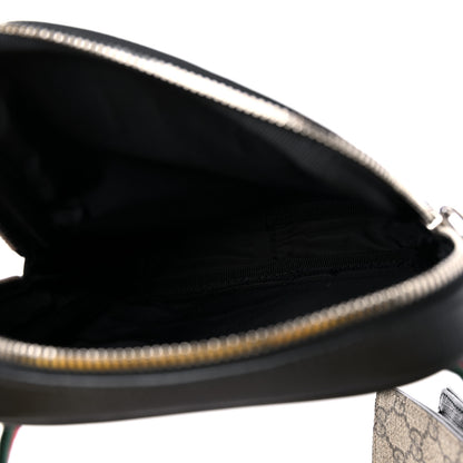 Gucci GG Supreme Monogram Web Belt Bag Black 5 of 13