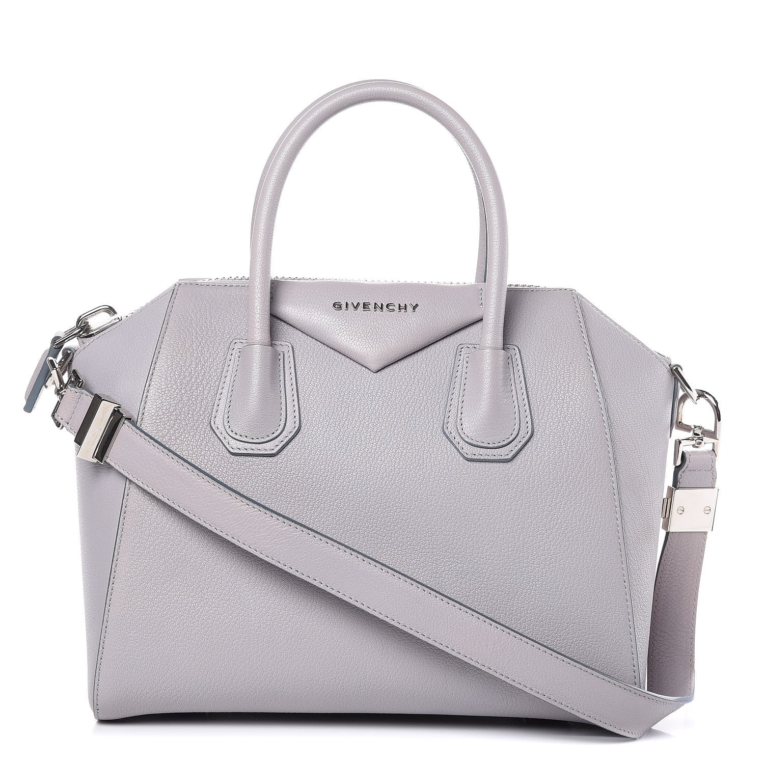 Givenchy Sugar Goatskin Small Antigona Pearl Grey 1 of 14