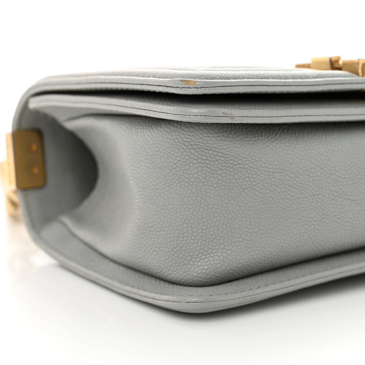 Chanel Caviar Quilted Small Boy Flap Light Grey 9 of 13