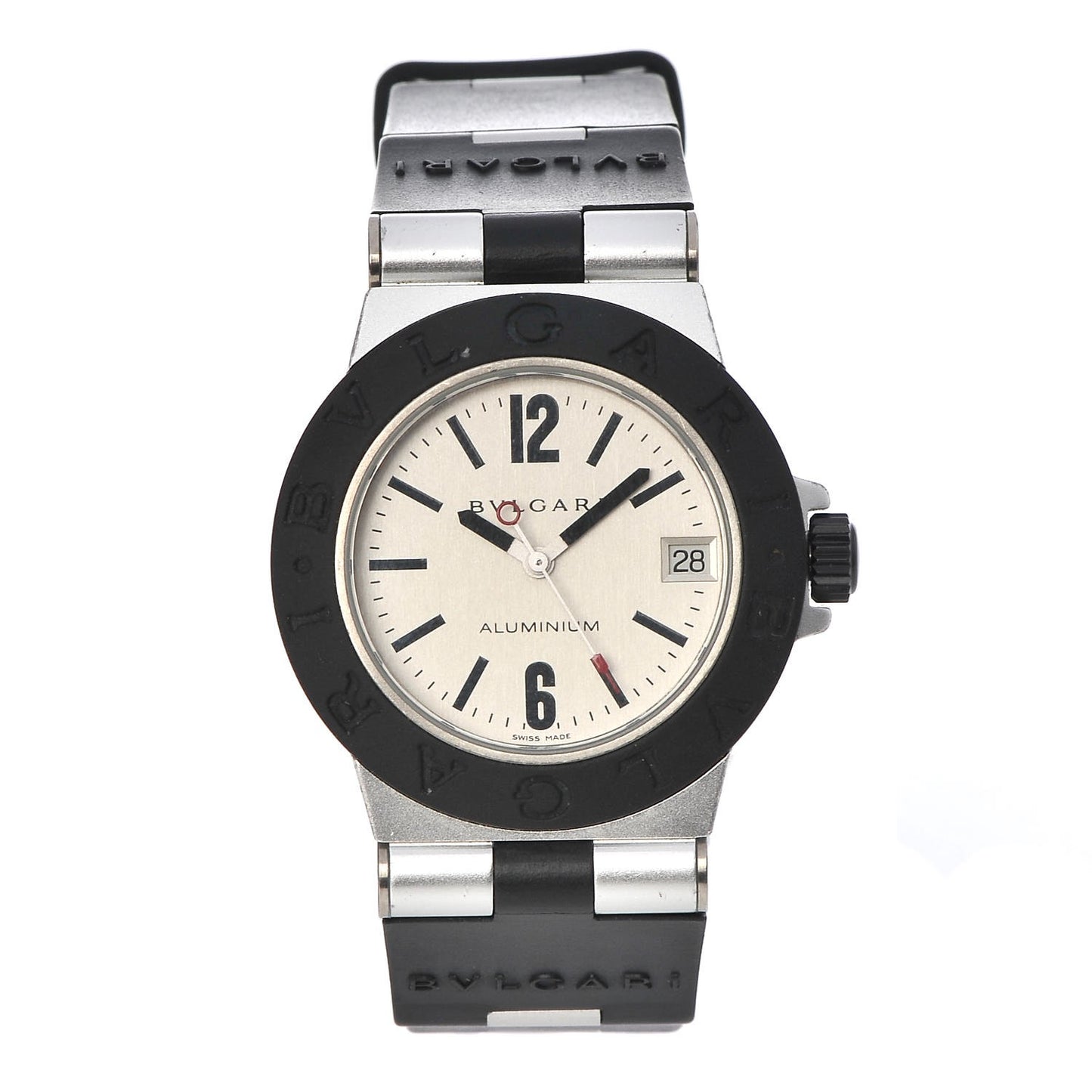Aluminum Rubber 32mm Diagono Quartz Watch