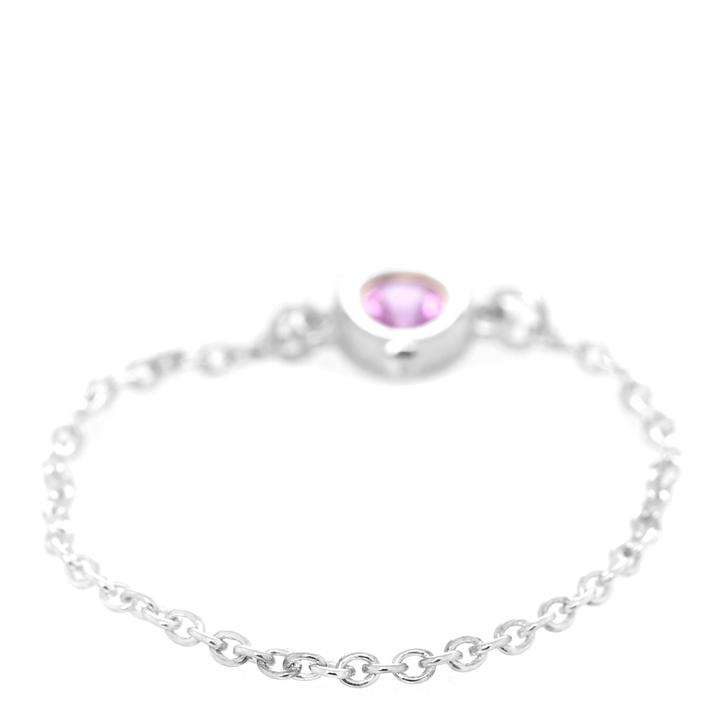 Sterling Silver Pink Sapphire Elsa Peretti Color by the Yard Ring 54 7
