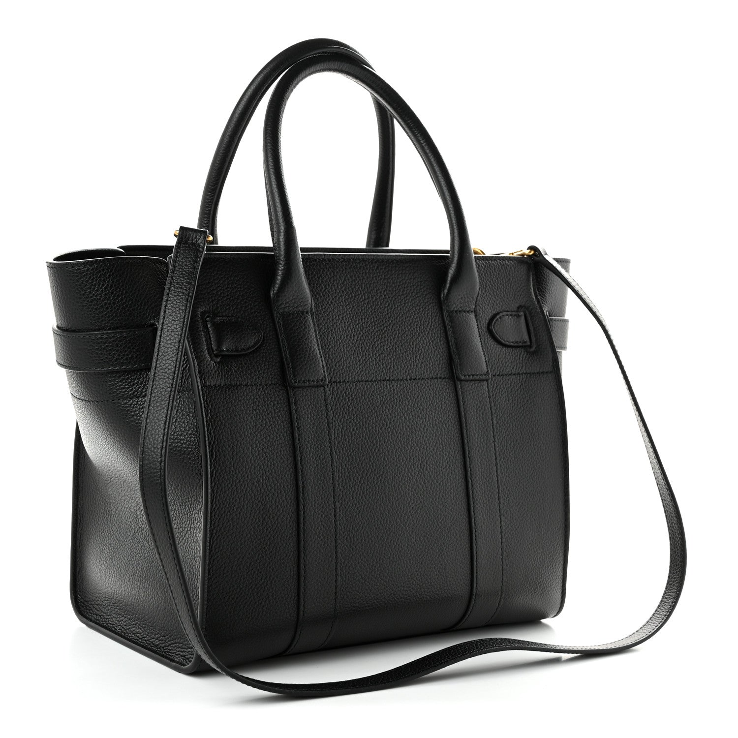 Mulberry Classic Grain Small Bayswater Zip Tote Black 3 of 9