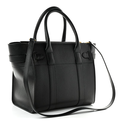 Mulberry Classic Grain Small Bayswater Zip Tote Black 3 of 9