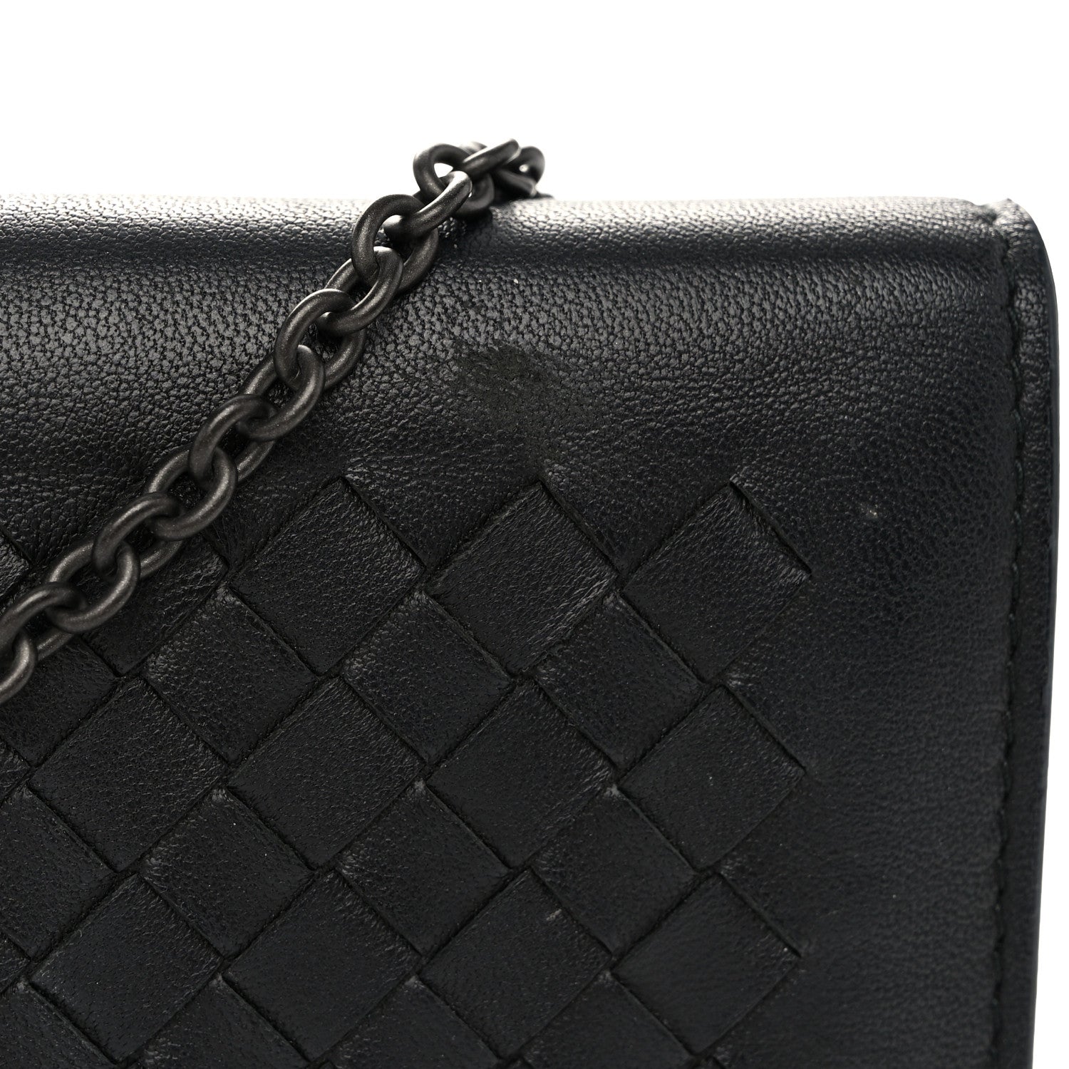 Bottega Veneta Nappa Intrecciato Continental Wallet on Chain Black 11 of 13
