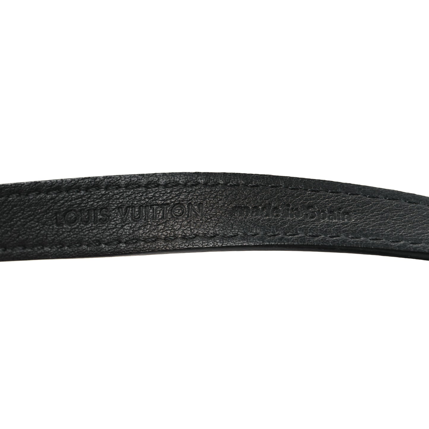 Calfskin Box It Bracelet 17 Black