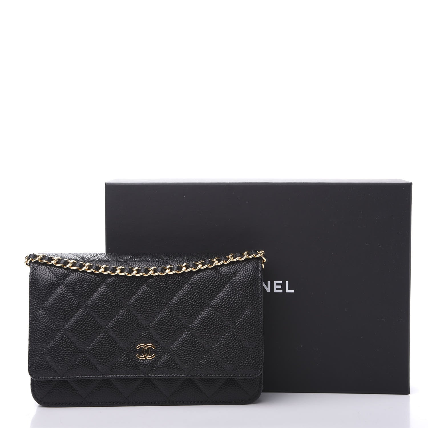 Chanel Caviar Quilted Wallet On Chain WOC Black 11 of 11